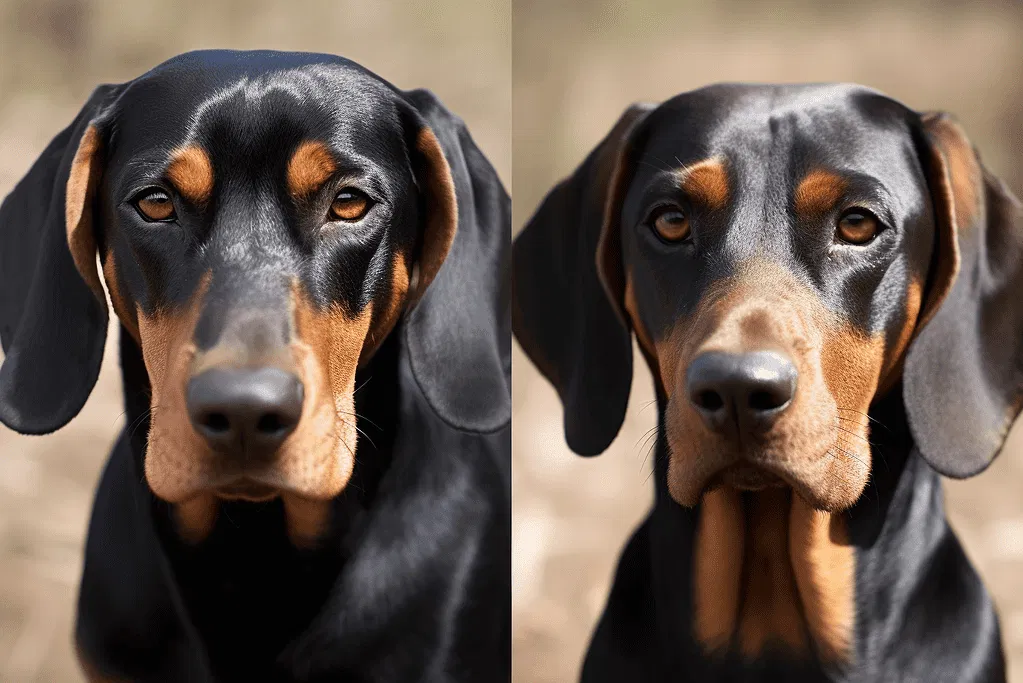 Comparing Male and Female Black and Tan Coonhounds