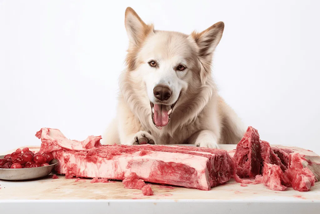 The Origin Dogs and Raw Meat