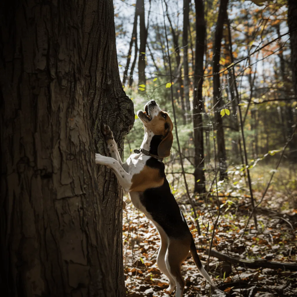 American English Coonhound They Can Climb Trees