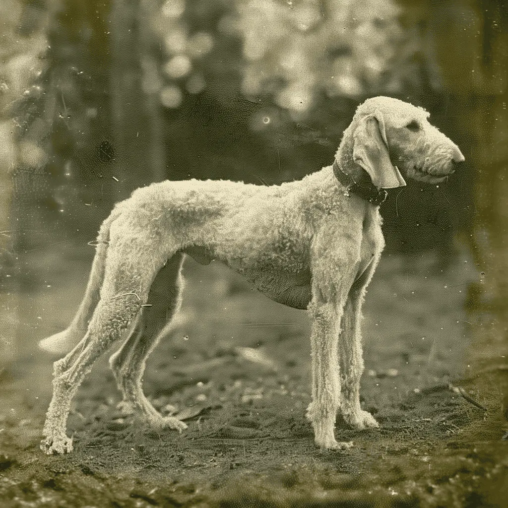 Bedlington Terriers were a workingman’s dog who did a lot of dirty work.